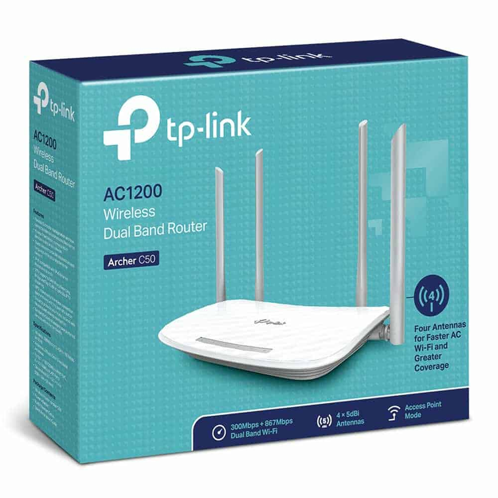 (image for) TP-Link Archer C50 Wireless Dual Band AC1200 Router